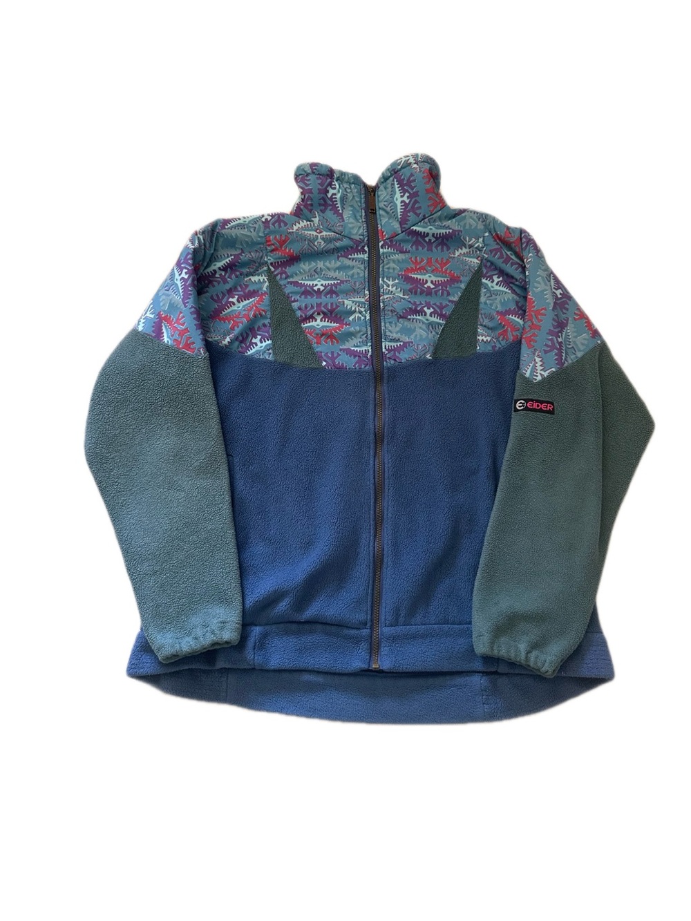 Eider vintageMen's Full-Zip Fleece Jacket with aztec pattern made in france